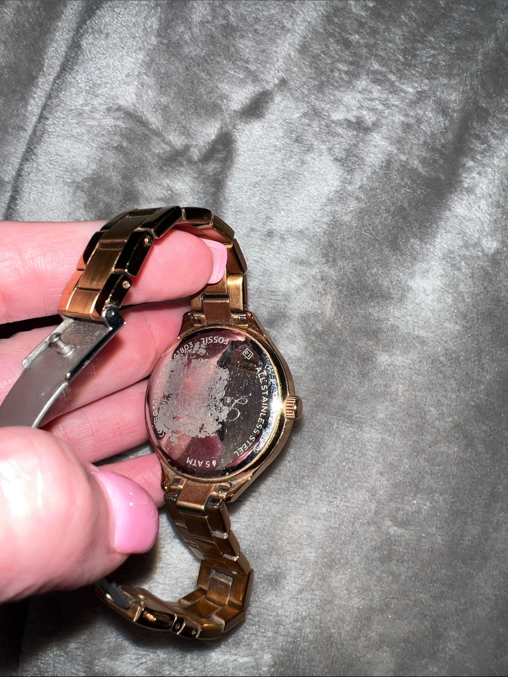 Fossil Rose Gold Watch with Blush Dial - Picture 3 of 4